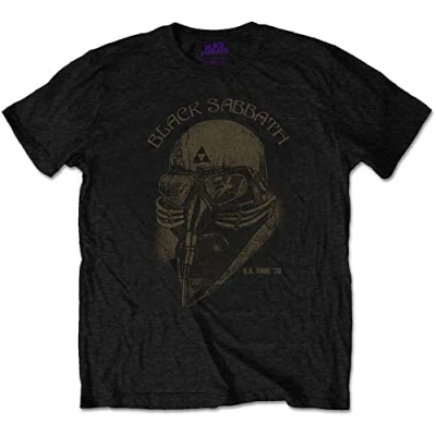 Image of Black Sabbath Men&#039;s US Tour 78 Avengers Short Sleeve T Shirt, Black, Small