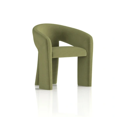 Image of Boho Accent Chair Forest Green