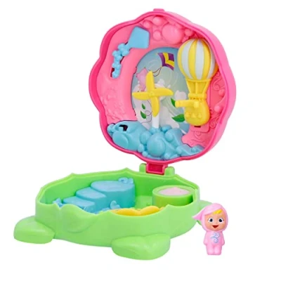 Image of CRY BABIES Little Changers Windy Collectible capsule in the shape of a Flower that includes mini Doll, Pipette and Leaflet +3 Years