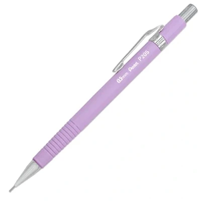 Image of Pentel P205 97V Mechanical Automatic Pencil Pastel Floral Range Crocus (Pastel Purple) Single