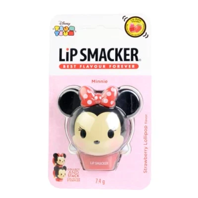 Image of Lip Smacker Tsum Collection Minnie Mouse Balm for Kids Strawberry Flavour Sweet Gift Your Friends Single Pack