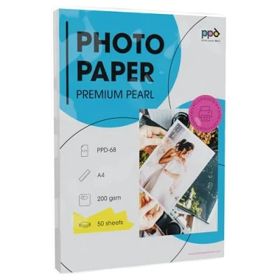 Image of PPD 50 Sheets A4 Inkjet Premium Satin (Lustre) Photo Paper 200gsm Professional Grade 68
