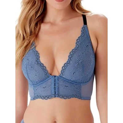 Image of Gossard Women&#039;s 7718 MNL Plunge Bra, Moonlight Blue, 32C