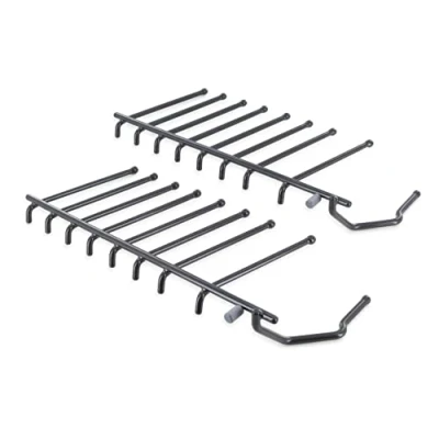 Image of 2 x DL pro lower basket insert for Bosch Siemens Constructa Balay 645102 00645102 9 spikes folding spike set plates dishwasher dishwasher, Grey