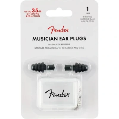 Image of Fender Musician Series Ear Plugs 27db Noise Reduction Black, 099 0542 000