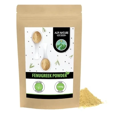 Image of Fenugreek Powder (1kg, 2.2 lbs), Ground Fenugreek, 100% Natural, Seed as a Powder, No additives, Vegan, Seeds