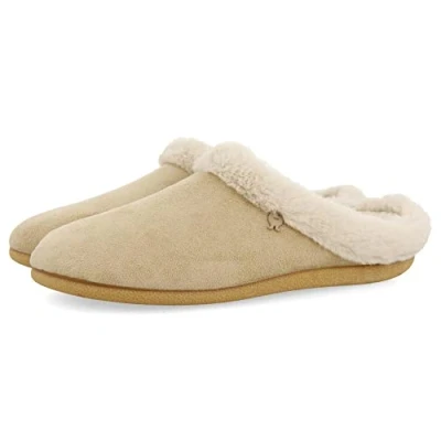 Image of HOT POTATOES Women&#039;s Trumau Slipper, Beige, 7.5 UK