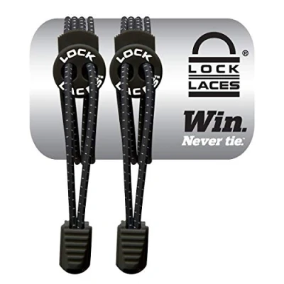 Image of LOCK Laces Unisex&#039;s FBA_Shoe (Elastic Shoelace and Fastening System) (Black), 48 Inch