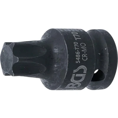 Image of BGS 5486 T70 Impact Bit Socket length 42 mm 12.5 (1/2&quot;) Drive T Star (for Torx)