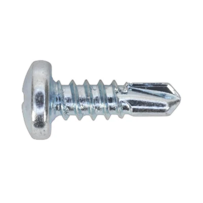 Image of Sealey Self Drilling Screw 4.2 x 13mm Pan Head Phillips Zinc Pack of 100