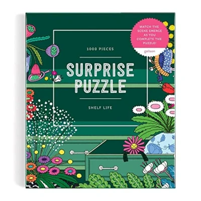 Image of Galison Shelf Life Surprise Jigsaw Puzzle, One Size , Multicoloured
