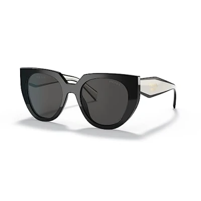 Image of Prada Sunglasses, Women&#039;s, Size: 52, Black/talc