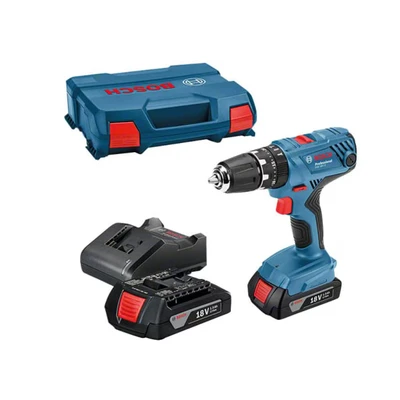 Image of Bosch 0615990M00 Impact Drill 18 V (2 x 1.5 Ah) GSB 18V 21