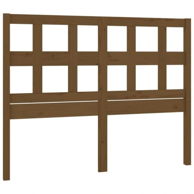 Image of vidaXL Bed Headboard Honey Brown 185.5x4x100 cm Solid Wood Pine