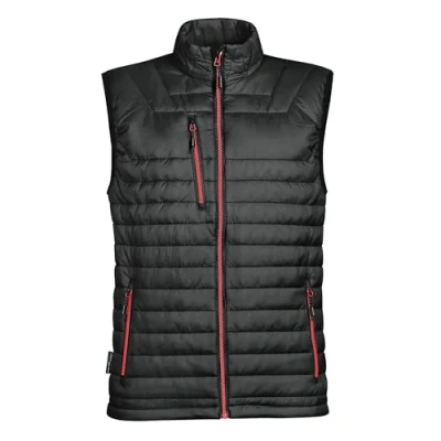 Image of Stormtech Men&#039;s Gravity Thermal Bodywarmer Vest, Black/True Red, L