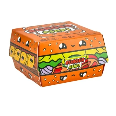 Image of Blue Orange Games Burger ASAP! Card Game Family or Kids Speed Matching Party for 2 to 5 Players. Recommended Ages 7 &amp; Up.