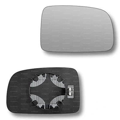 Image of Less4spares Replacement Wing Mirror Glass Right Compatible with Honda HR V CR 1996 2006 CLIP ON Driver Off side Heated Convex