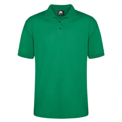 Image of ORN Polo Shirt for Men Adult Short Sleeve Workwear UK Casual Smart Tops Men, Professional Work Wear 1150 Eagle Kelly Green, Medium