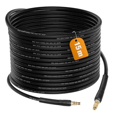 Image of MoPei 15M High Pressure Replacement Hose for Karcher K2 K3 K4 K5 K6 K7 Washers with Quick Connect System, 2610 PSI