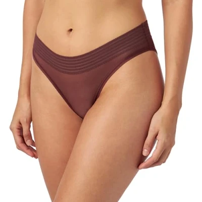Image of Triumph Tempting Sheer Highleg Tai Decadent Chocolate