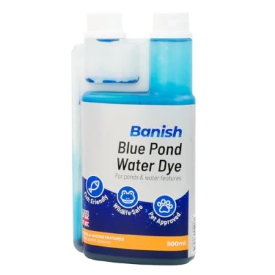 Image of Banish Blue Pond Dye 500ml Water Colour Algae Control Reduce Blanketweed Growth