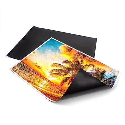 Image of magnétiques.fr A4 Printable Magnetic Paper, 10 Sheets, 18g/cm2, Satin Finish, Inkjet Laser Compatible, White, Recyclable
