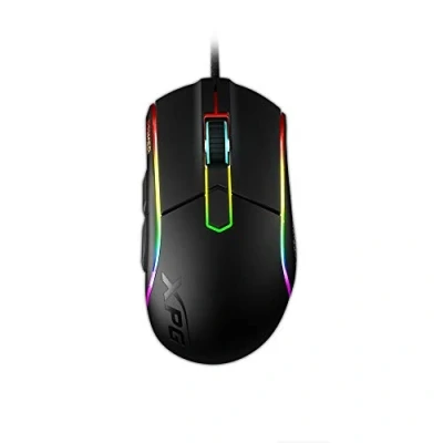 Image of XPG ADATA PRIMER Gaming Mouse, RGB Lighting Effects, Omron Mechanical Switches, 20 million clicks rating, Optical sensor with up to 12000 DPI, Comfort, Accuracy, Durability, Flair, Double shot PBT