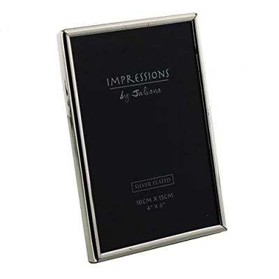 Image of Impressions by Juliana Silver Plated Photo Frame Chrome 5&quot;x7&quot; 8158