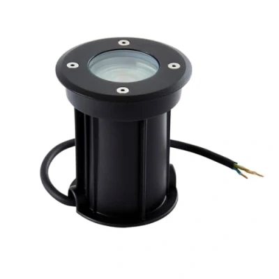 Image of Zinc ZN 20965 BLK Pan Walkover Drive Ground Light, Black, GU10