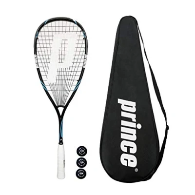 Image of Prince Pro 650 POWERBITE Squash Racket Series (Various Options) (Shark + Balls)