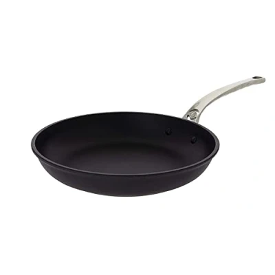 Image of De Buyer Choc Xtreme Frying Pan with Cast Stainless Steel Handle, 28 cm, Black, 49 x 32 7.59 cm