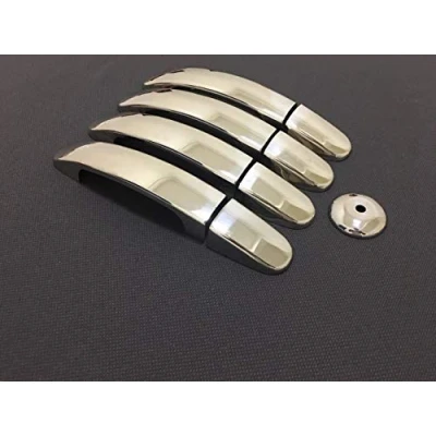 Image of TRANSIT/TOURNEO CUSTOM Stainless Steel Chrome Door Handle Cover 4 Doors (2012 Onwards)