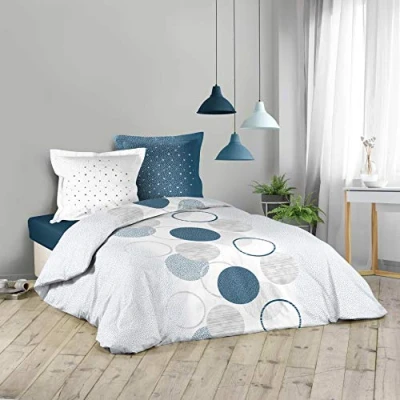 Image of douceur d&#039;intérieur, 3 Piece Bedding Set (260 x 240 cm) Milky Way, 100% Cotton