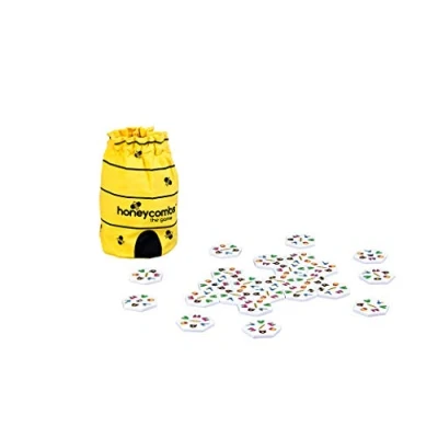 Image of Gibsons Honeycombs Tile Matching Game for Adults and Children Beautiful Family Games Ages 6+, 1 8 Players