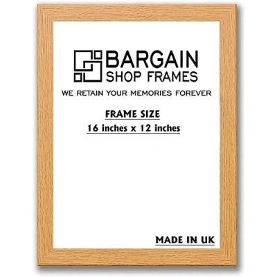 Image of Bargain Shop Az OAK WOODEN EFFECT PICTURE PHOTO POSTER FRAMES (16&quot; x 12&quot; (406.4mm 304.8mm))