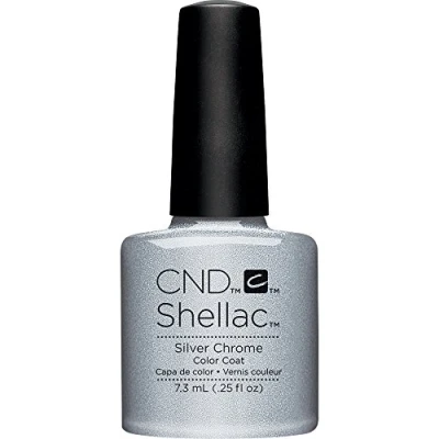 Image of CND Shellac Nail Polish, Silver Chrome