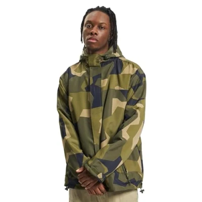 Image of Brandit Men&#039;s Frontzip Windbreaker Front Zip, Swedish Camo, XL