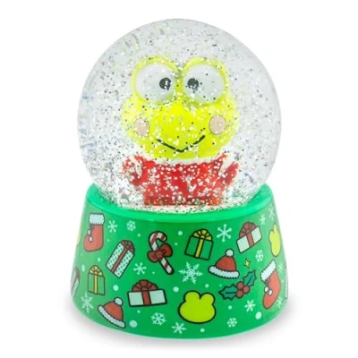 Image of Sanrio Keroppi Holiday Mini Snow Globe 3 Inches Tall