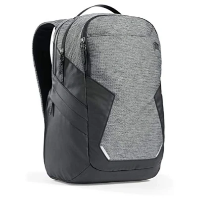 Image of STM Myth Backpack featuring luggage pass through 28L / 15&quot; Laptop Granite Black (stm 117 187P 01)