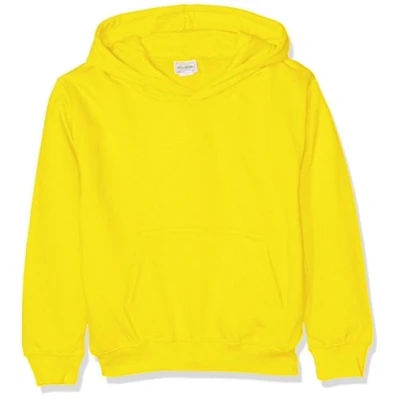 Image of AWDis Boy&#039;s Kids Hoodie, Yellow (Sun Yellow), Large