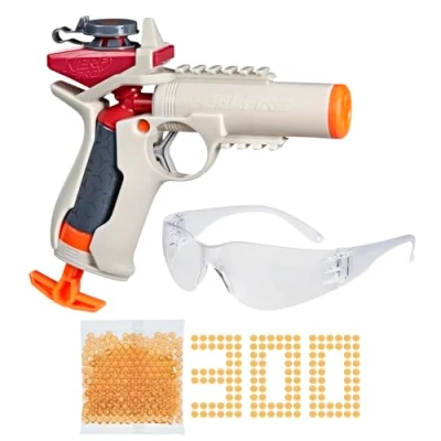 Image of Nerf Pro Gelfire Ignitor Blaster High Performance Water Launcher with 300 Hydrated Rounds and Protective Eyewear 60 Round Capacity Outdoor Toy for 14+ Year Old Boys, Girls Adults Gift Idea
