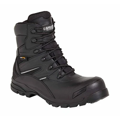 Image of Apache Combat S3 Waterproof High Leg Zip Up Composite Safety Boot (8)