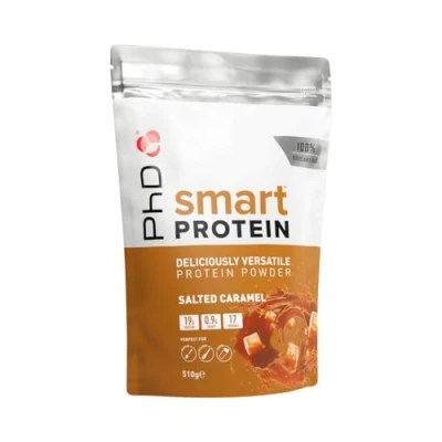 Image of Phd Smart Protein, Versatile Shake, Ideal for Shakes, Baking and Deserts, Salted Caramel Flavour, 17 Servings per 510 g Bag