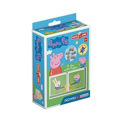 Image of Geomag Magicube Peppa Pig a day with 2 Cubes Building Set Magnetic Cubes, various
