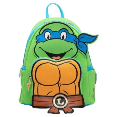 Image of Loungefly Nickelodeon TMNT Leonardo Cosplay Women&#039;s Backpack, Multicolor, One Size, Tmntbk0005