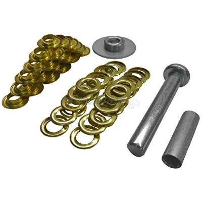 Image of toolzone Unisex&#039;s UA1653 TL022 Tarpaulin Repair Kit Brass, Universal