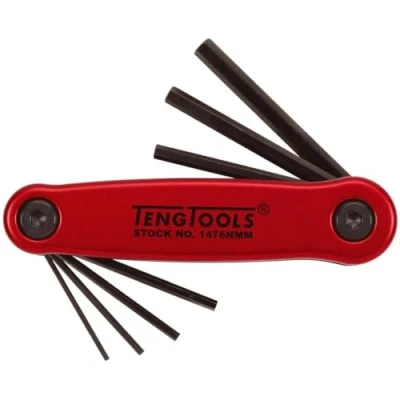 Image of TengTools 1476 NMM Allen Keys Set of 7, Metric
