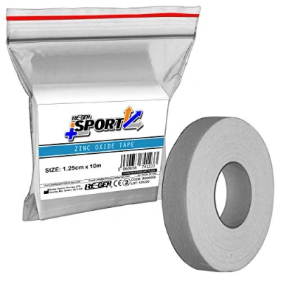 Image of RE GEN Sport Premium Zinc Oxide Tape Size 1.25cm x 10m Ideal for First Aid Finger, Knuckle, Boxing, MMA, Protective Wrap 1 Roll