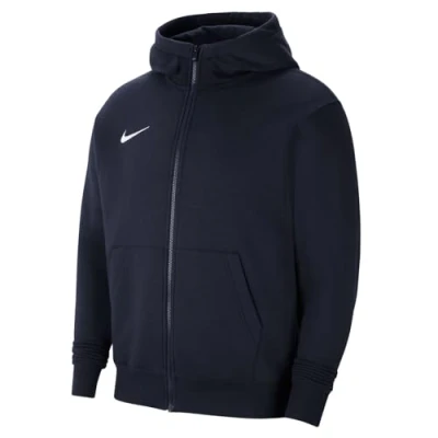 Image of NIKE Kid Y Nk Flc Park20 Fz Hoodie Sweatshirt, Obsidian/White, XL Years UK