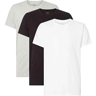 Image of Calvin Klein Underwear Classics CREW NECK 3 PACK Undershirt, Men&#039;s, Size: Large, Grey
